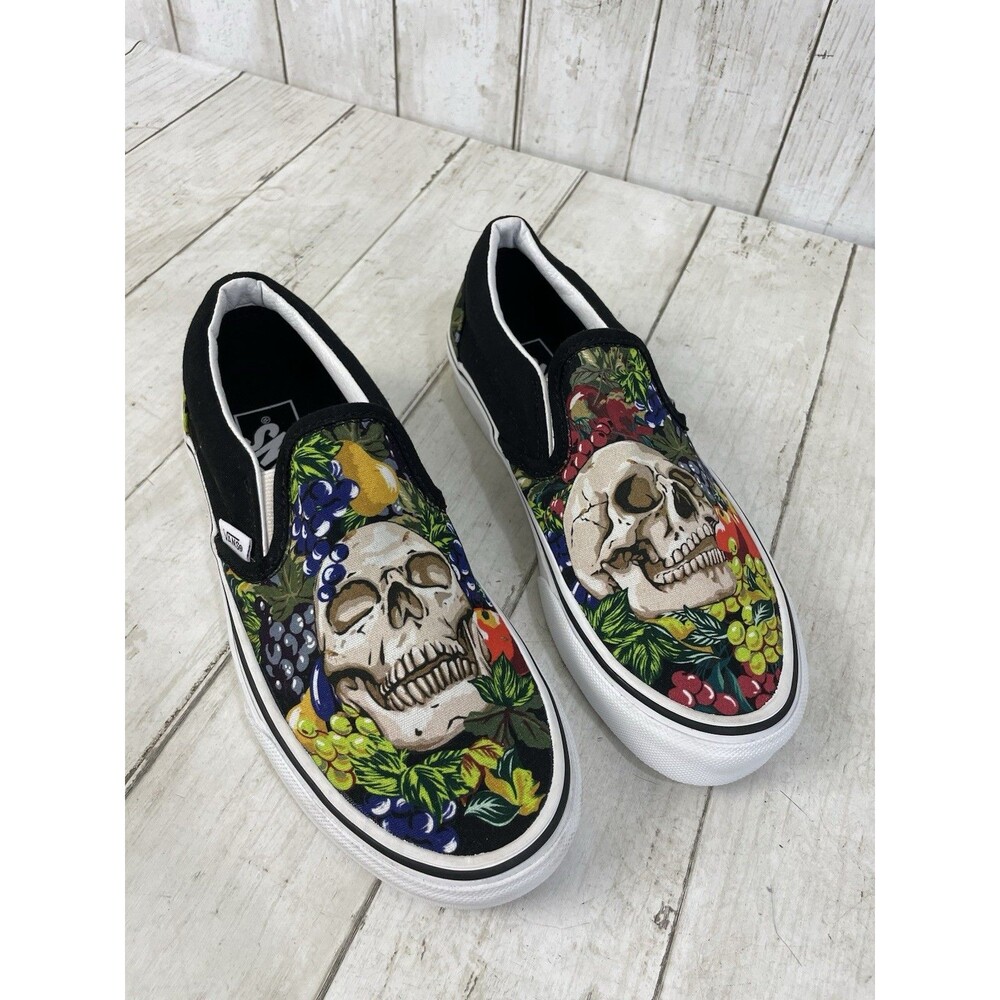 VANS Classic Slip-On 'Fruit Skull' Unisex Sneakers EU 36.5 M5 W6.5 Canvas - New